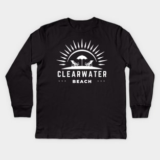 Clearwater Beach Florida Kids Long Sleeve T-Shirt